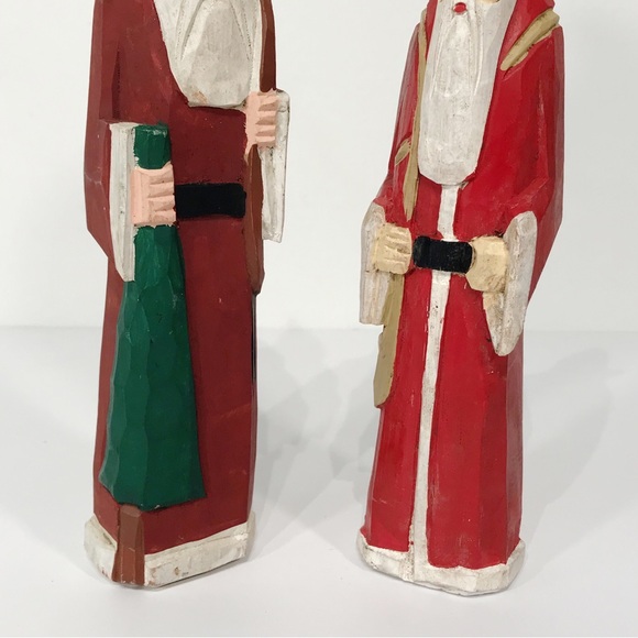 Vintage Midwest Hand Carved Wooden Classic Dutch Santa Claus Christmas Decor 8in - Picture 7 of 14